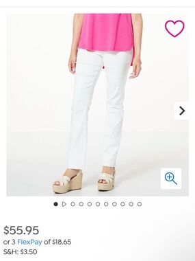 DG2 White Straight-Leg Women’s Jeans